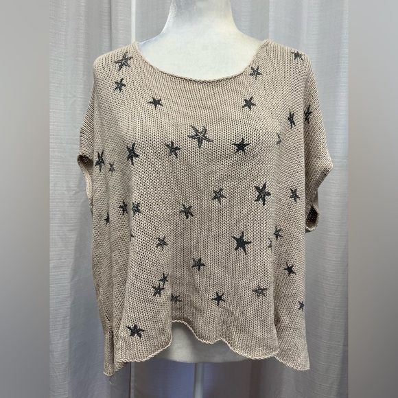 Wooden Ships Beige Star Sweater - Picture 1 of 7